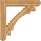 Ekena Millwork Merced Craftsman Rough Sawn Bracket w/ Offset Brace, Western Red Cedar, 8"W x 42"D x 42"H BKT0806X42X42MRC04RWR - alternate 4
